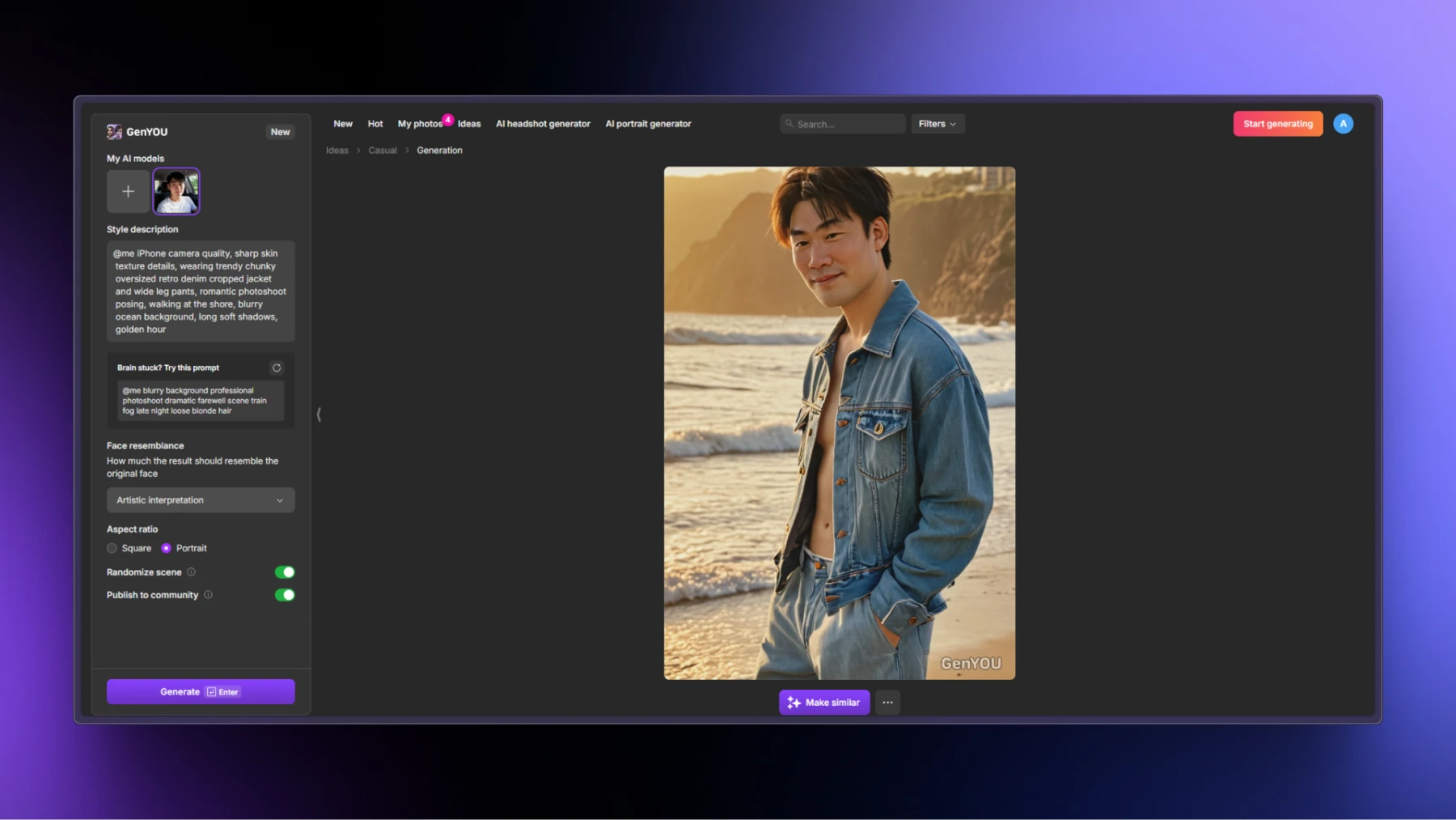 full body ai generated portraits