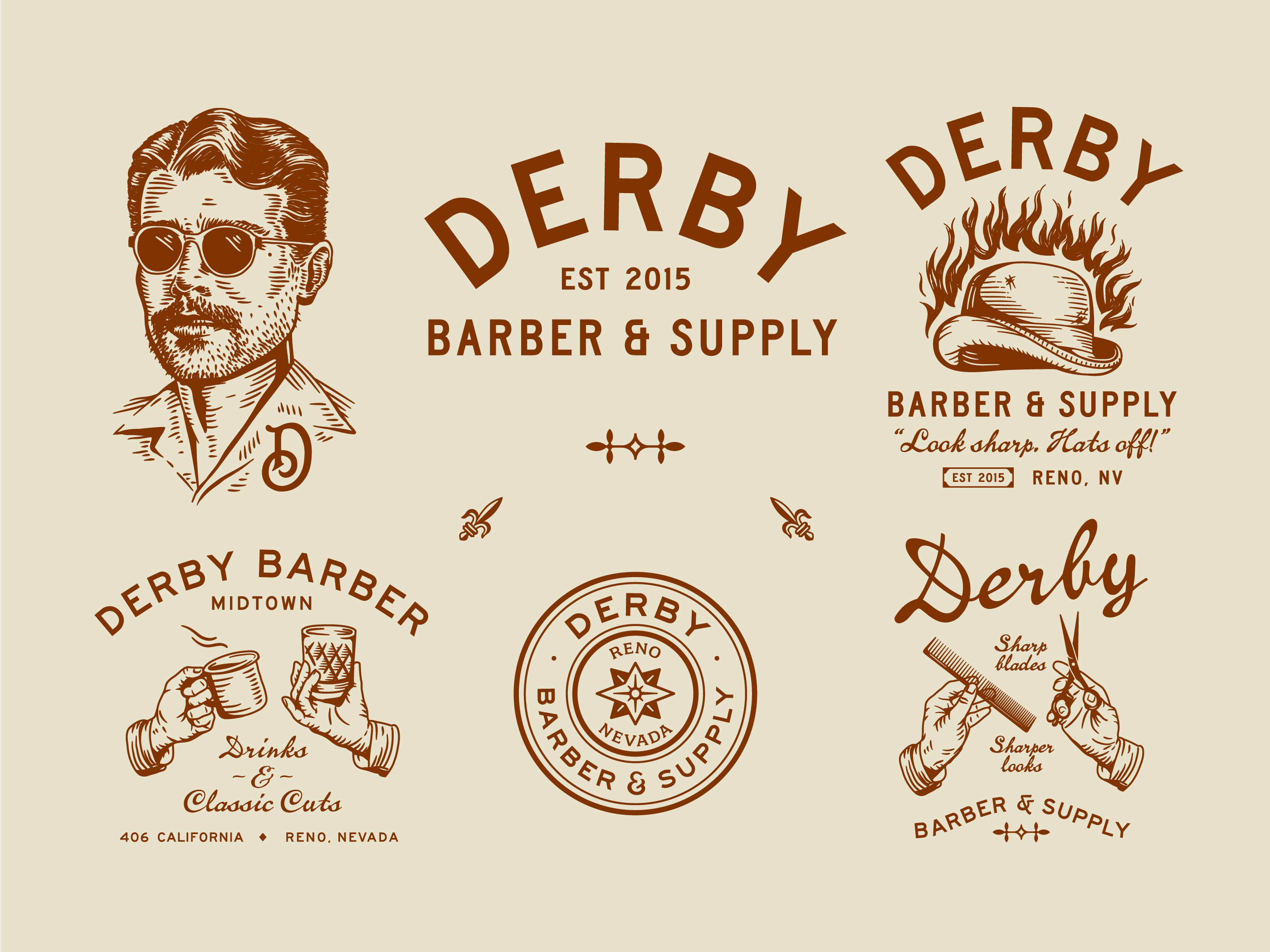 Example of Derby Barber Tearsheet