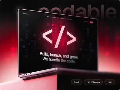 SaaS Website Redesign — Codable UI/UX Experience animation dark ui dashboard dtail studio interaction design interface landing page modern design motion design product design redesign saas startup tech ui design user interface ux design web app web design website