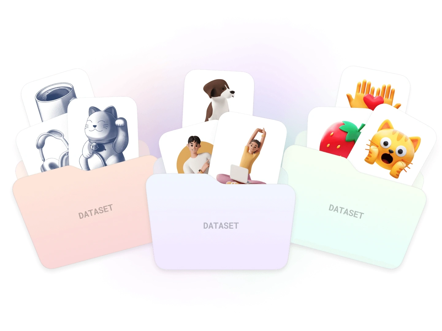 We made datasets of our graphics