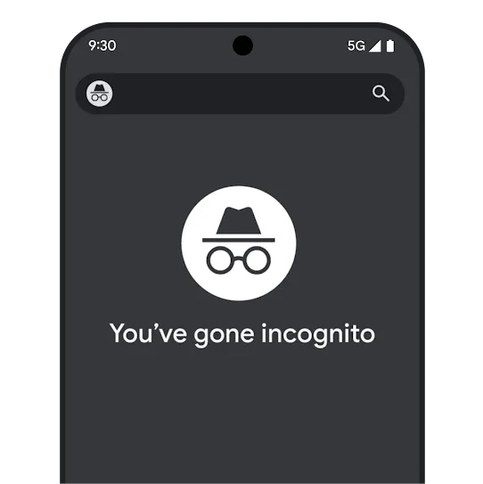 Incognito Chrome browser tab