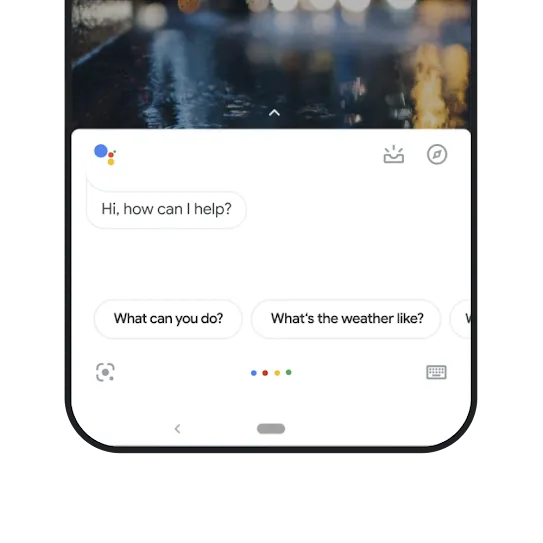 Google Assistant on a phone.