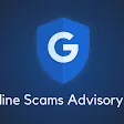 an illustrated hero image with the text "Online Scams Advisory #2